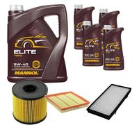 DENCKERMANN Controllo Set MANNOL Elite 5W-40 9L Per Opel Vivaro Kasten 2.5