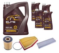 DENCKERMANN Controllo Set MANNOL Elite 5W-40 9L Per Porsche 911 Cabriolet