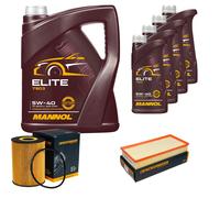 DENCKERMANN Controllo Set MANNOL Elite 5W-40 9L Per Porsche Cayenne S 4.8