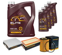 DENCKERMANN Controllo Set MANNOL Elite 5W-40 9L Per Porsche Cayenne S 4.8