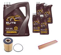 DENCKERMANN Controllo Set MANNOL Elite 5W-40 9L Per Porsche Panamera 4.8 4S