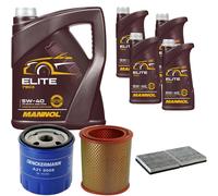 DENCKERMANN Controllo Set MANNOL Elite 5W-40 9L Per Renault Espace II 2.2