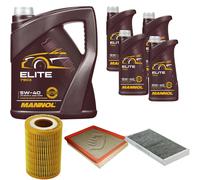 DENCKERMANN Controllo Set MANNOL Elite 5W-40 9L Per Saab 9-3 2.2 TiD
