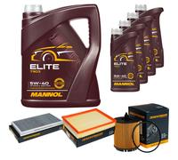 Denckermann Controllo Set mannol Elite 5W-40 9L per Saab 9-3 Cabriolet 1.8 T.