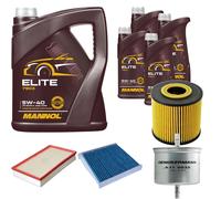 DENCKERMANN Controllo Set MANNOL Elite 5W-40 9L Per Volvo S80 I 2.4 2.0 T
