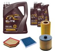 DENCKERMANN Controllo Set MANNOL Elite 5W-40 9L Per Volvo V70 II 2.4 D5 XC70