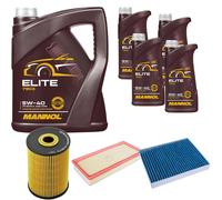 DENCKERMANN Controllo Set MANNOL Elite 5W-40 9L Per VW Touareg 3.6 V6 FSI