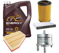Denckermann Controllo Set mannol Energia 5W-30 5L per Audi A1 2.0