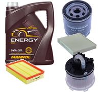 Denckermann Controllo Set mannol Energia 5W-30 5L per Ford Messa a Fuoco II