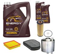 Denckermann Controllo Set mannol Energia 5W-30 7L per Mercedes-Benz Vetro By SLK