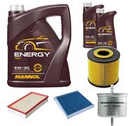 Denckermann Controllo Set mannol Energia 5W-30 7L per Volvo S80 I 2.4 2.0 T