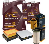 Denckermann Controllo Set mannol Energia 5W-30 8L per Di VW Tiguan Allspace