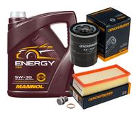 DENCKERMANN Controllo Set MANNOL Energy 5W-30 5L per Mitsubishi Colt VI 1.3