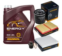 DENCKERMANN Controllo Set MANNOL Energy 5W-30 5L Per VW Golf VII 1.0 TSI