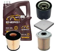 DENCKERMANN Controllo Set MANNOL Energy 5W-30 6L Per Ford C-Max 1.8 TDCi