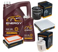 DENCKERMANN Controllo Set MANNOL Energy 5W-30 6L Per KIA Stonic 1.0 T-GDi