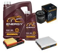 DENCKERMANN Controllo Set MANNOL Energy 5W-30 6L Per VW Polo 1.4 Seat Ibiza