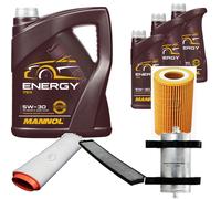 DENCKERMANN Controllo Set MANNOL Energy 5W-30 8L Per BMW 3er Touring 330d