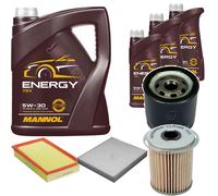 DENCKERMANN Controllo Set MANNOL Energy 5W-30 8L Per Ford Focus C-Max