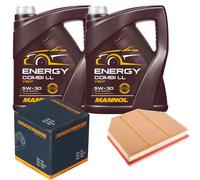 Denckermann Controllo Set mannol Energy Combi Ll 5W-30 10L per BMW 5er