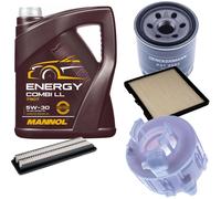 Denckermann Controllo Set mannol Energy Combi Ll 5W-30 5L per Hyundai i10 1.0