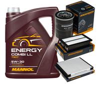 DENCKERMANN Controllo Set MANNOL Energy Combi LL 5W-30 5L Per Hyundai I20 1.2
