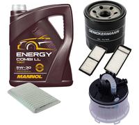 DENCKERMANN Controllo Set MANNOL Energy Combi LL 5W-30 5L Per Mazda 3 1.6 1.4