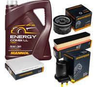 DENCKERMANN Controllo Set MANNOL Energy Combi LL 5W-30 5L Per Nissan Kubistar