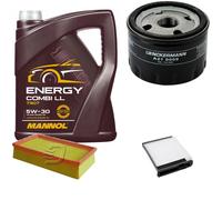 DENCKERMANN Controllo Set MANNOL Energy Combi LL 5W-30 5L Per Nissan Tiida