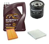 Denckermann Controllo Set Mannol Energy Combi LL 5W-30 5L Per VW Fox 1.4