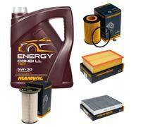 Denckermann Controllo Set mannol Energy Combi Ll 5W-30 5L per VW Polo 1.6 Tdi