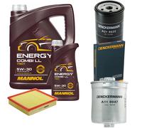 DENCKERMANN Controllo Set MANNOL Energy Combi LL 5W-30 6L Per Audi A8 2.8