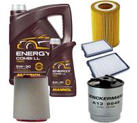 DENCKERMANN Controllo Set MANNOL Energy Combi LL 5W-30 6L Per BMW 5 Serie 520d