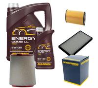 DENCKERMANN Controllo Set MANNOL Energy Combi LL 5W-30 6L Per BMW 5 Serie 520d