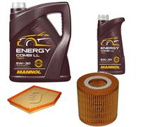 DENCKERMANN Controllo Set MANNOL Energy Combi LL 5W-30 6L Per BMW 5 Serie 520i