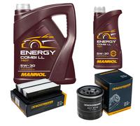 Denckermann Controllo Set Mannol Energy Combi LL 5W-30 6L Per Chevrolet Aveo