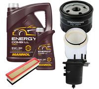 DENCKERMANN Controllo Set MANNOL Energy Combi LL 5W-30 6L Per Nissan Kubistar