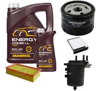DENCKERMANN Controllo Set MANNOL Energy Combi LL 5W-30 6L Per Nissan Tiida