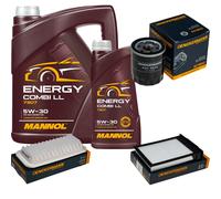 DENCKERMANN Controllo Set MANNOL Energy Combi LL 5W-30 6L Per Toyota Aygo 1.0