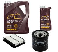 Denckermann Controllo Set Mannol Energy Combi LL 5W-30 6L Per Toyota Corolla