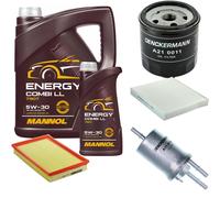 DENCKERMANN Controllo Set MANNOL Energy Combi LL 5W-30 6L Per VW Polo 1.4 16V
