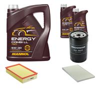 Denckermann Controllo Set Mannol Energy Combi LL 5W-30 7L Per Audi A6 2.6 2.3
