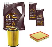 DENCKERMANN Controllo Set MANNOL Energy Combi LL 5W-30 7L Per Audi A8 2.5 TDI