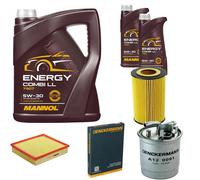 DENCKERMANN Controllo Set MANNOL Energy Combi LL 5W-30 7L Per Audi A8 2.5 TDI