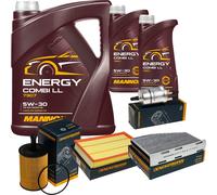 Denckermann Controllo Set Mannol Energy Combi LL 5W-30 7L Per Audi TT 3.2 V6