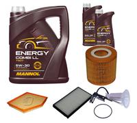 DENCKERMANN Controllo Set MANNOL Energy Combi LL 5W-30 7L Per BMW 5 Serie 520i