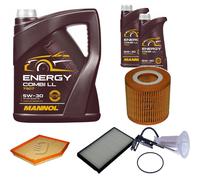 Denckermann Controllo Set mannol Energy Combi Ll 5W-30 7L per BMW 5er 520i