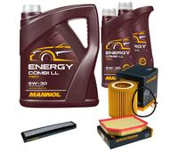 DENCKERMANN Controllo Set MANNOL Energy Combi LL 5W-30 7L Per BMW X3 2.5 Si