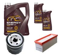 DENCKERMANN Controllo Set MANNOL Energy Combi LL 5W-30 7L Per Dacia Duster