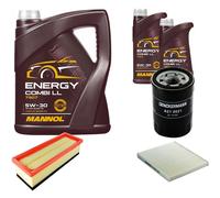 Denckermann Controllo Set Mannol Energy Combi LL 5W-30 7L Per Fiat Panda 1.2
